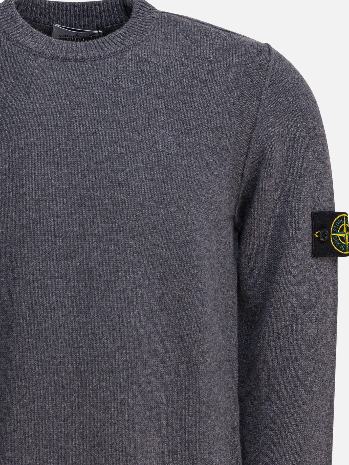 Crewneck sweaters Logo  Grey - Stone Island Men | PDP | VIETTI Online Store | thumbnail_3