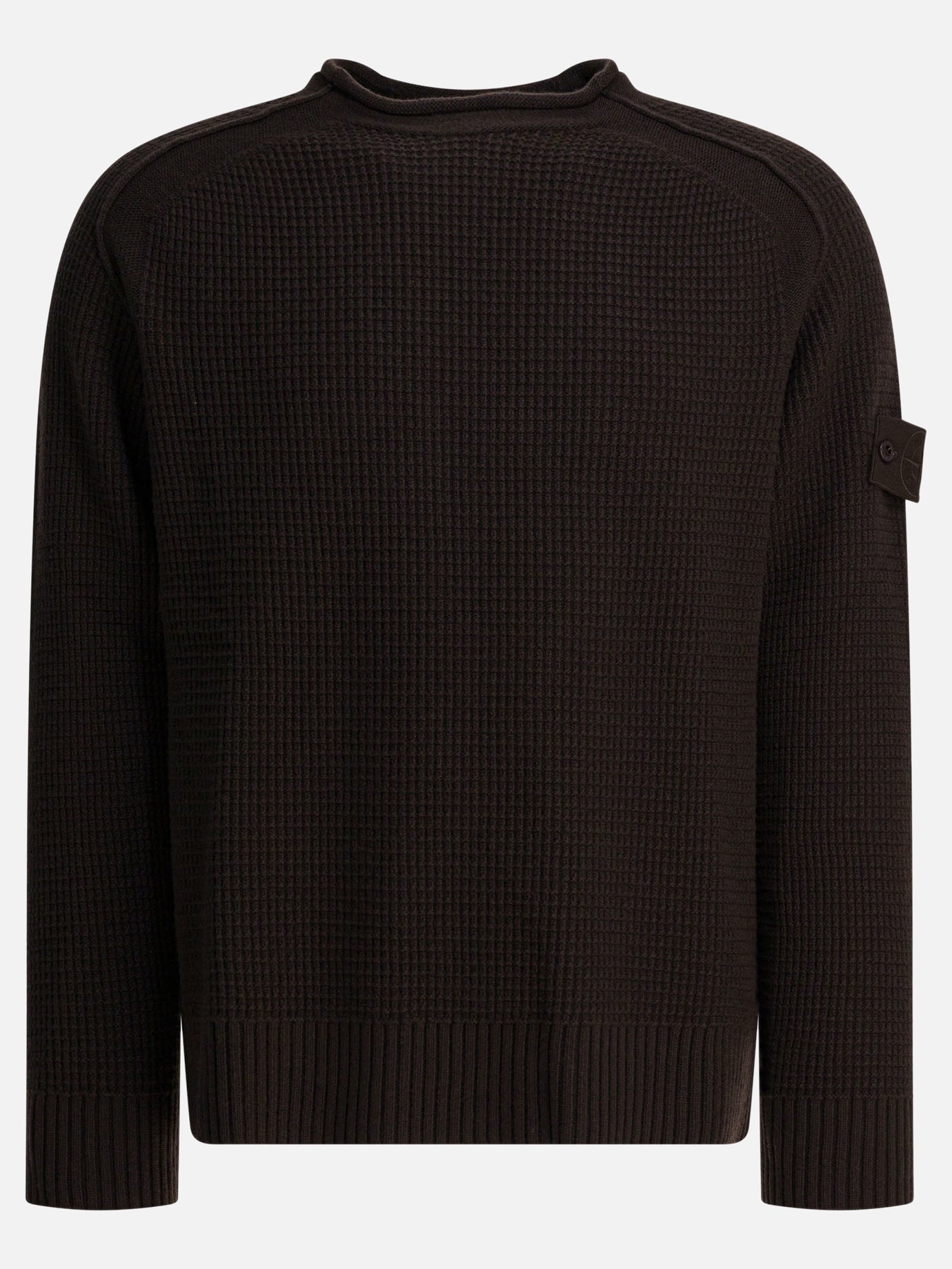 Crewneck sweaters Logo  Brown - Stone Island Men | PDP | VIETTI Online Store | Zoom-Modal
