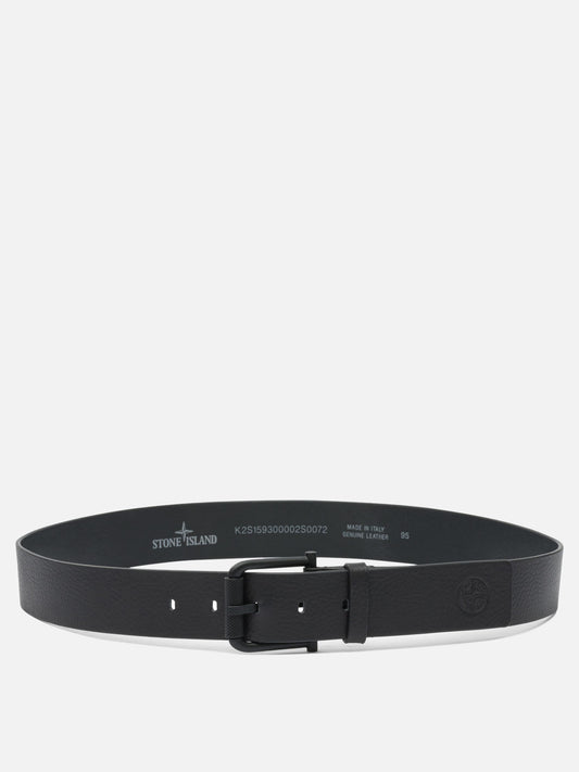 Leather belts 100% calf leather  Black - Stone Island Men | PLP | VIETTI Online Store 
