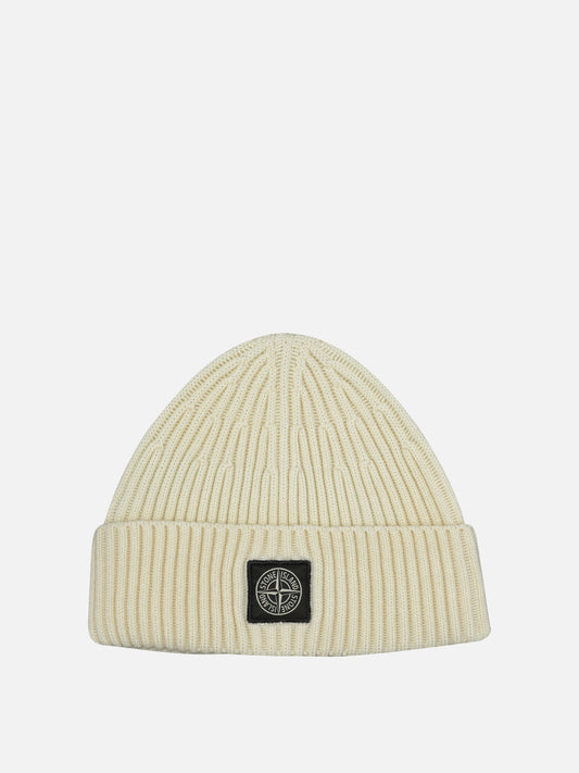 Beanies Logo  White - Stone Island Men | PDP | VIETTI Online Store 
