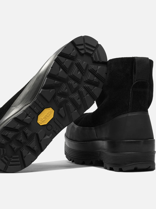 Rain boots 100% calf leather - 100% rubber  Black - Stone Island Men | PDP | VIETTI Online Store 
