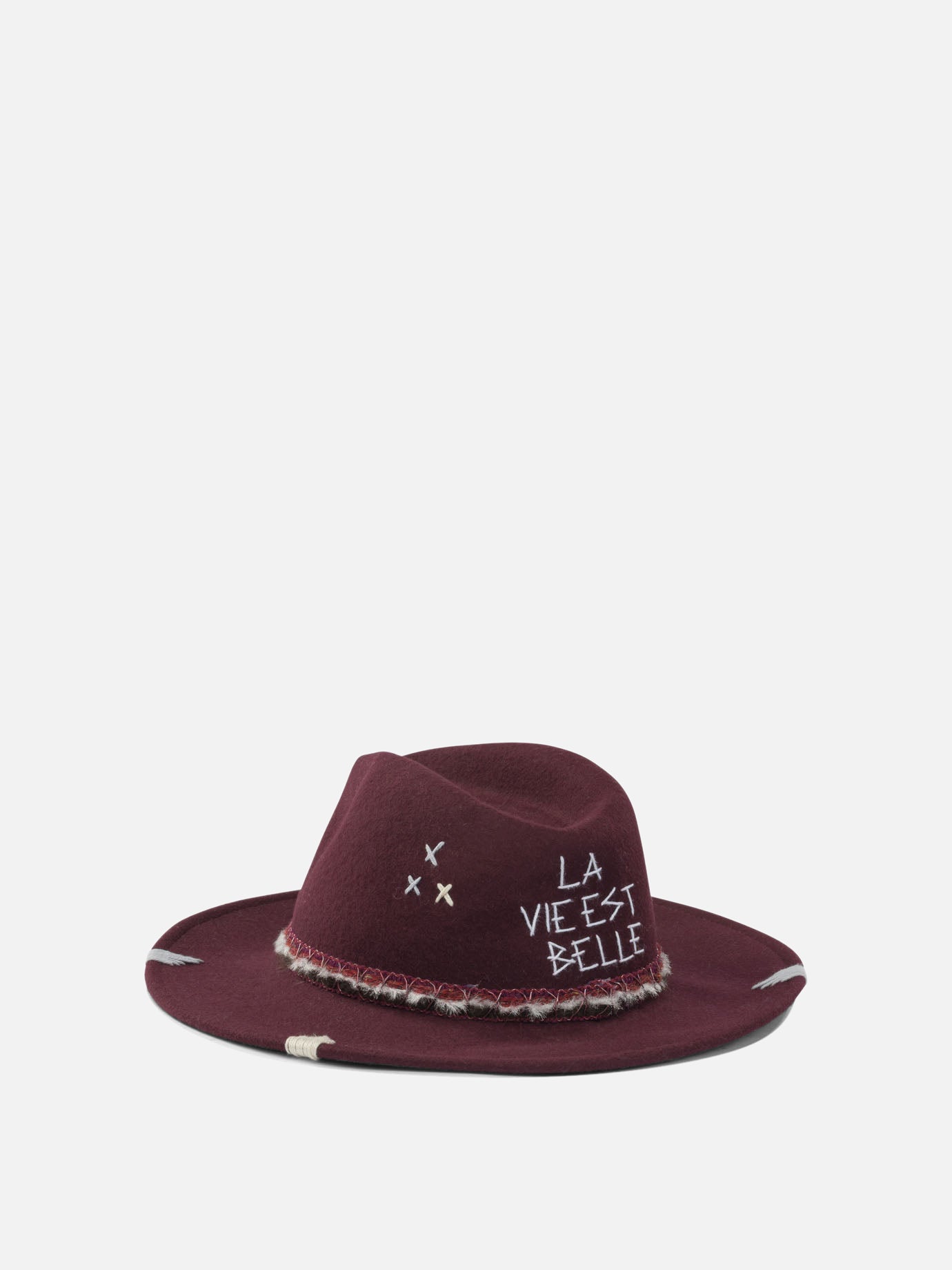 Classic hats 100% wool  Bordeaux - The Hat Gang Women | PDP | VIETTI Online Store | Zoom-Modal_3
