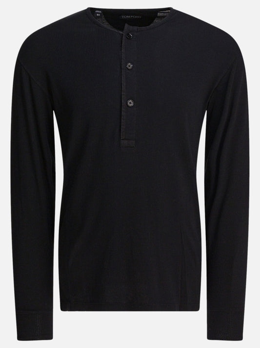 Crewneck t-shirts Solid colour  Black - Tom Ford Men | PLP | VIETTI Online Store 
