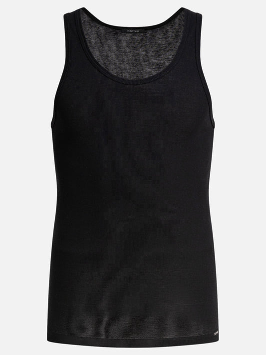Tank tops Solid colour  Black - Tom Ford Men | PLP | VIETTI Online Store 
