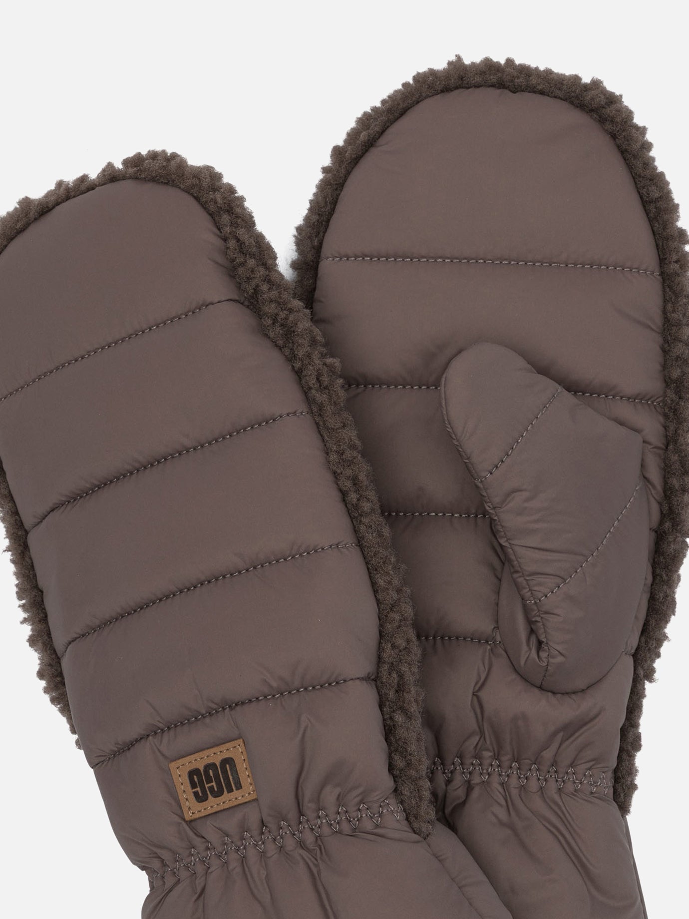 Casual gloves 100% recycled nylon - Lining: 100% polyester  Brown - Ugg Women | PDP | VIETTI Online Store | thumbnail_2