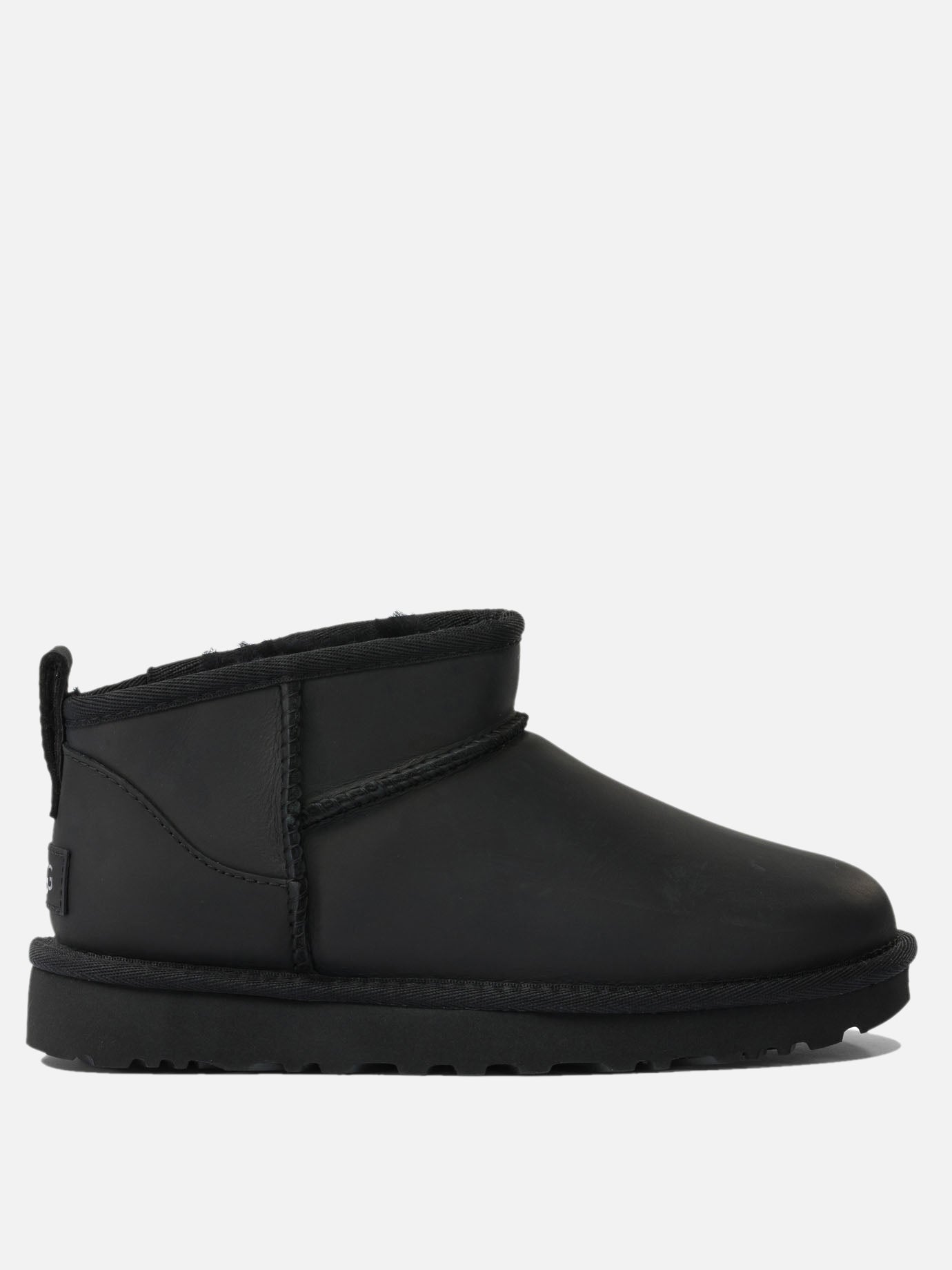 Pull-on boots 100% calf leather - 100% rubber  Black - Ugg Women | PDP | VIETTI Online Store | thumbnail