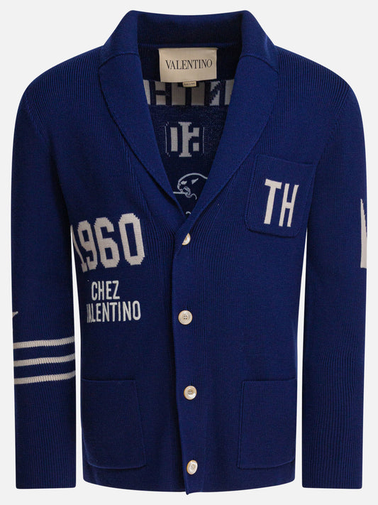 Cardigans Logo  Blue - Valentino Men | PDP | VIETTI Online Store 
