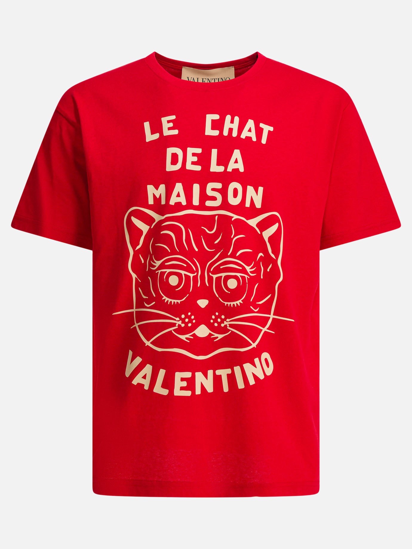 Crewneck t-shirts Graphics  Red - Valentino Men | PDP | VIETTI Online Store | Zoom-Modal
