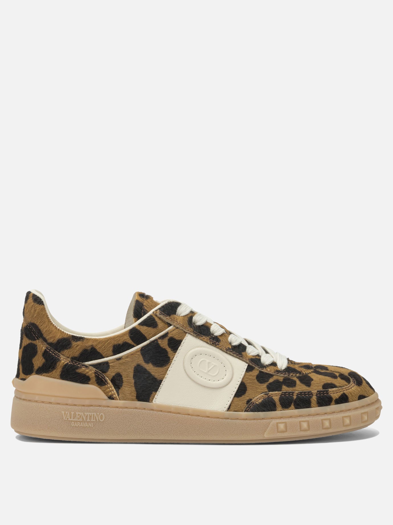 Low top sneakers 100% calf leather - 100% rubber  Brown - Valentino Garavani Women | PDP | VIETTI Online Store | Zoom-Modal
