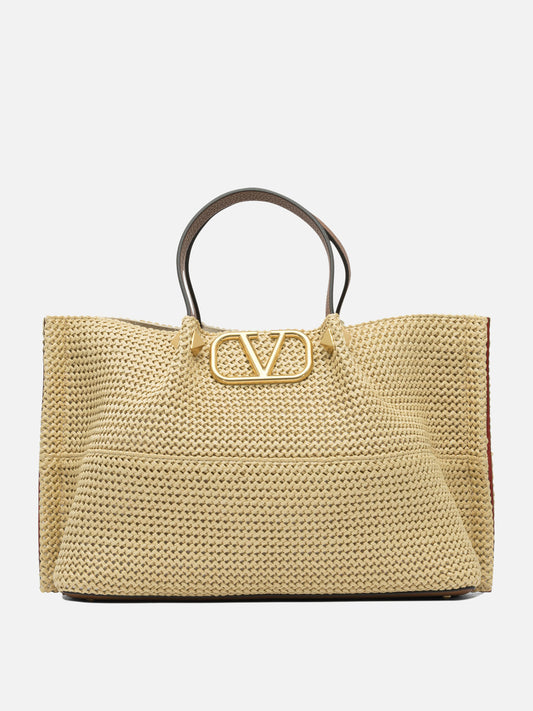 Medium bags Logo  Beige - Valentino Garavani Women | PDP | VIETTI Online Store 
