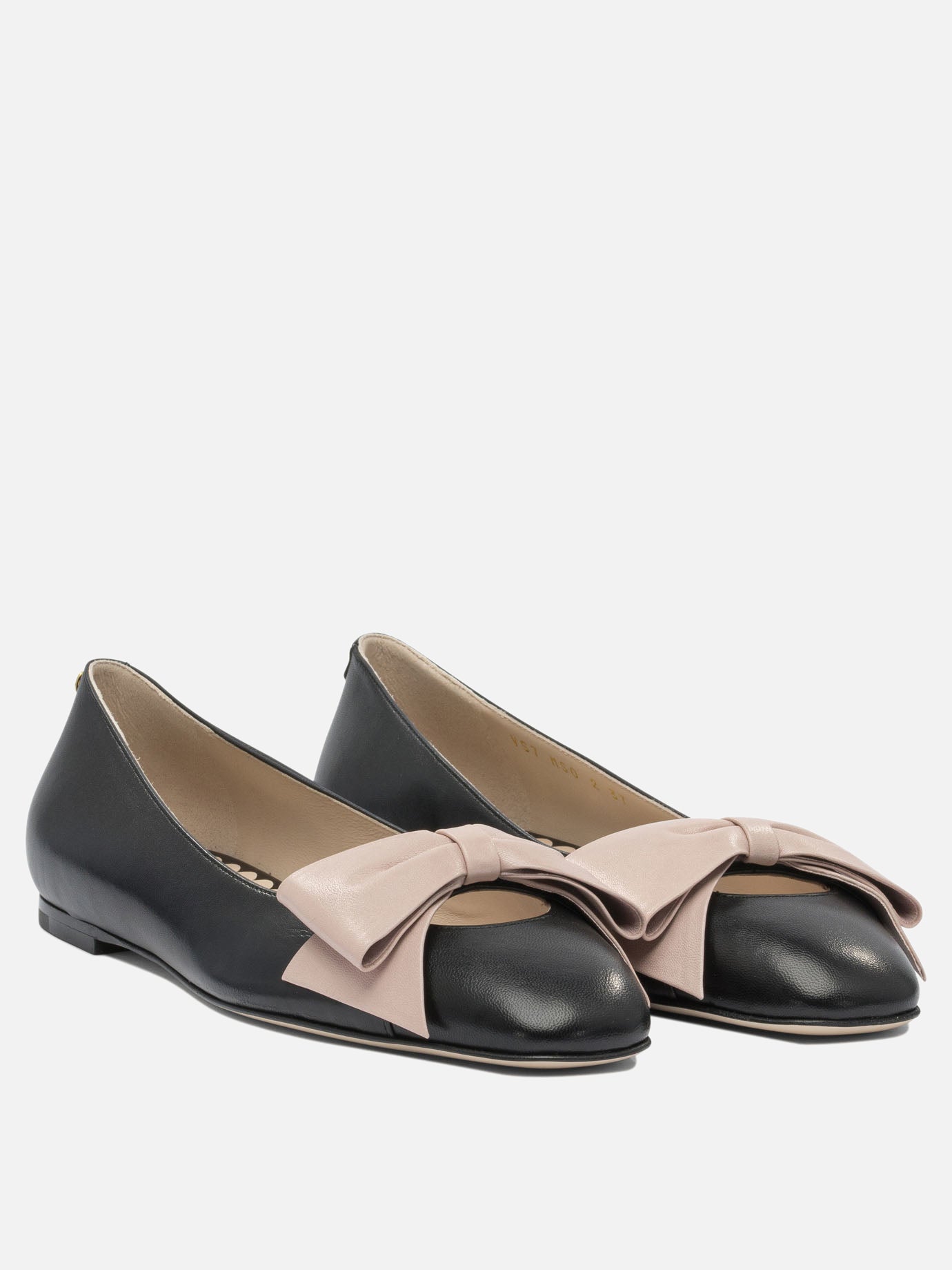 Classic ballet flats 100% leather - 100% leather  Black - Valentino Garavani Women | PDP | VIETTI Online Store | Zoom-Modal_2
