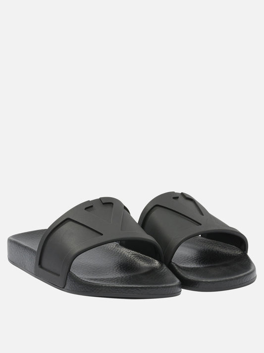 Slides 100% leather - 100% rubber  Black - Valentino Garavani Men | PLP | VIETTI Online Store | 2
