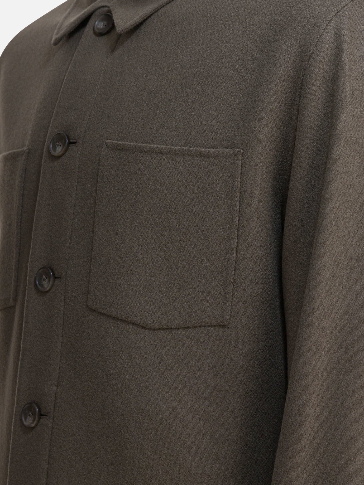 Overshirt jackets Solid colour  Grey - Vince Men | PDP | VIETTI Online Store | thumbnail_4