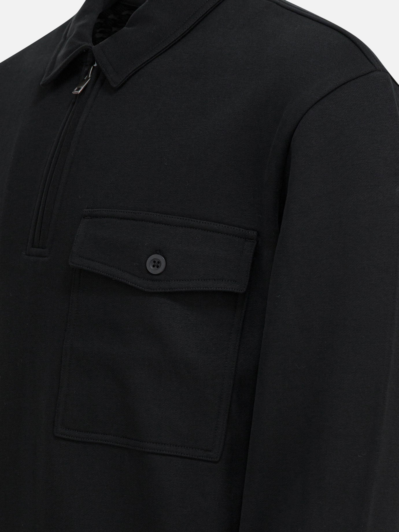 Polo shirts with buttons Solid colour  Black - Vince Men | PDP | VIETTI Online Store | thumbnail_4