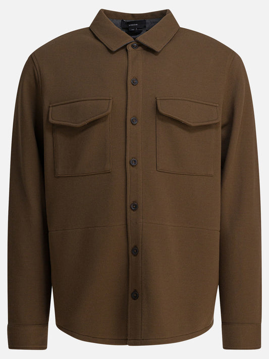 Overshirt jackets Solid colour  Brown - Vince Men | PDP | VIETTI Online Store 
