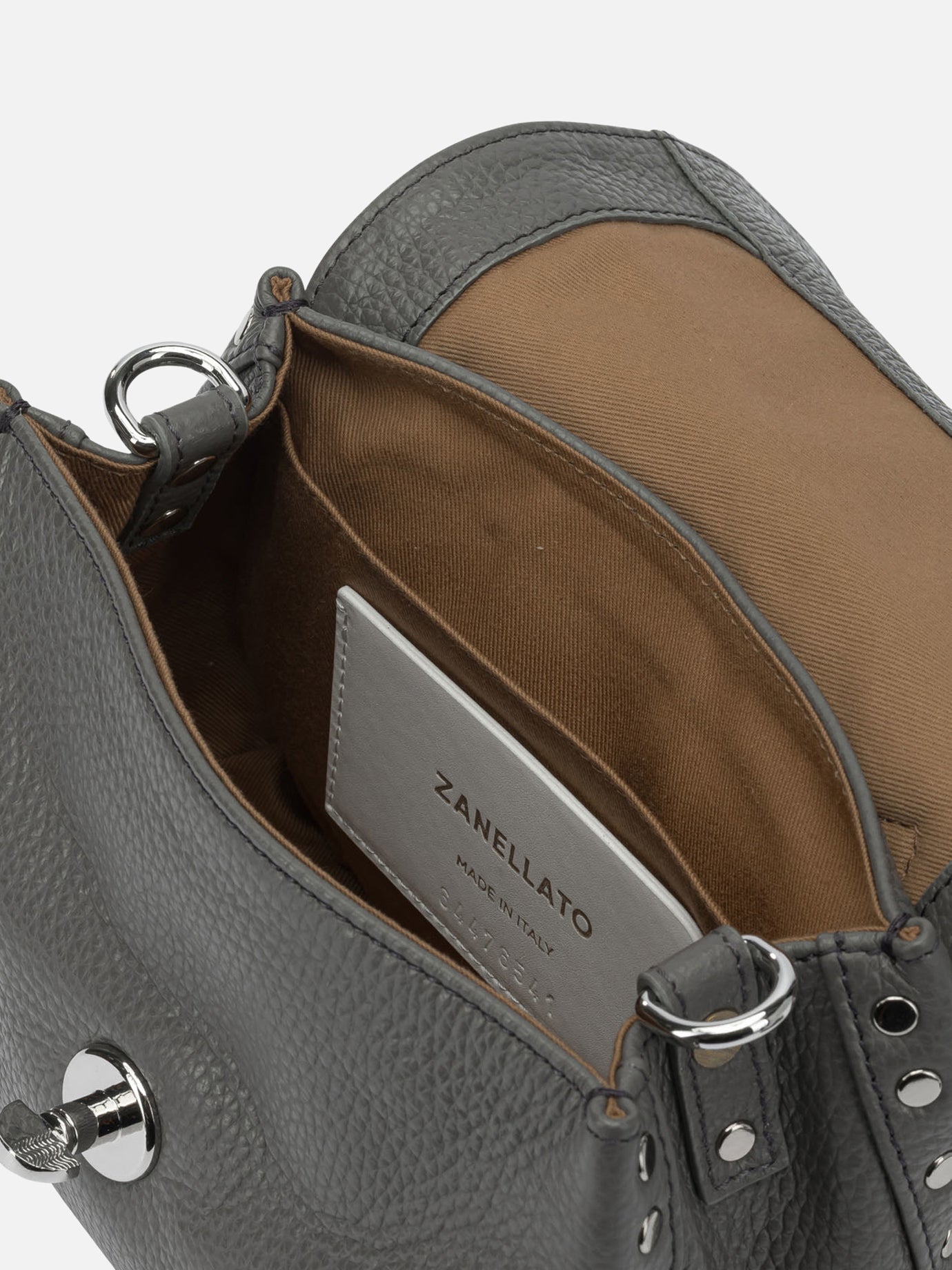Small bags 100% leather  Grey - Zanellato Women | PDP | VIETTI Online Store | Zoom-Modal_5
