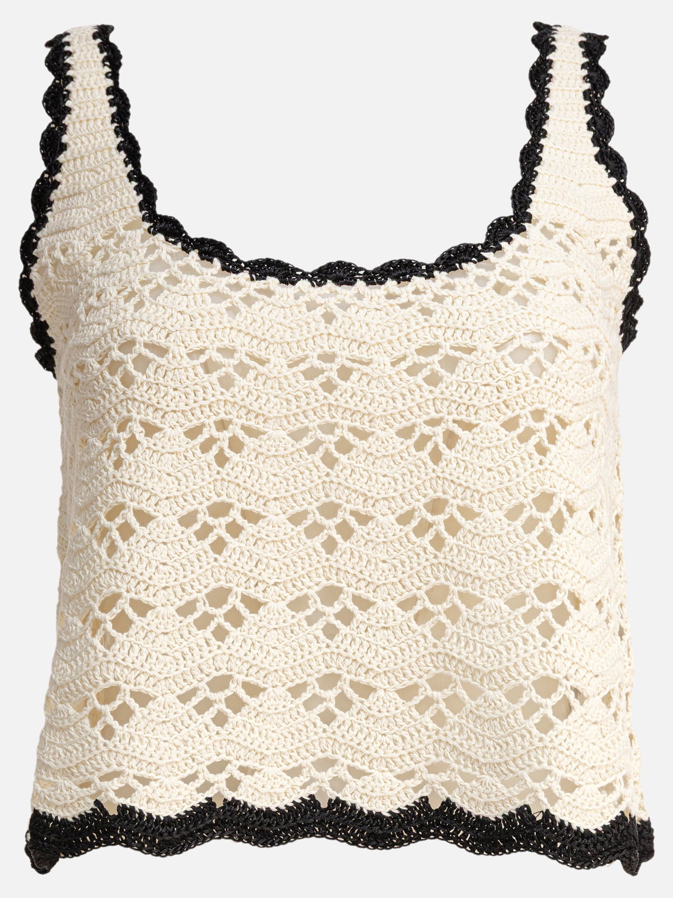Tank tops Textured knit  Beige - Zimmermann Women | PDP | VIETTI Online Store | Zoom-Modal
