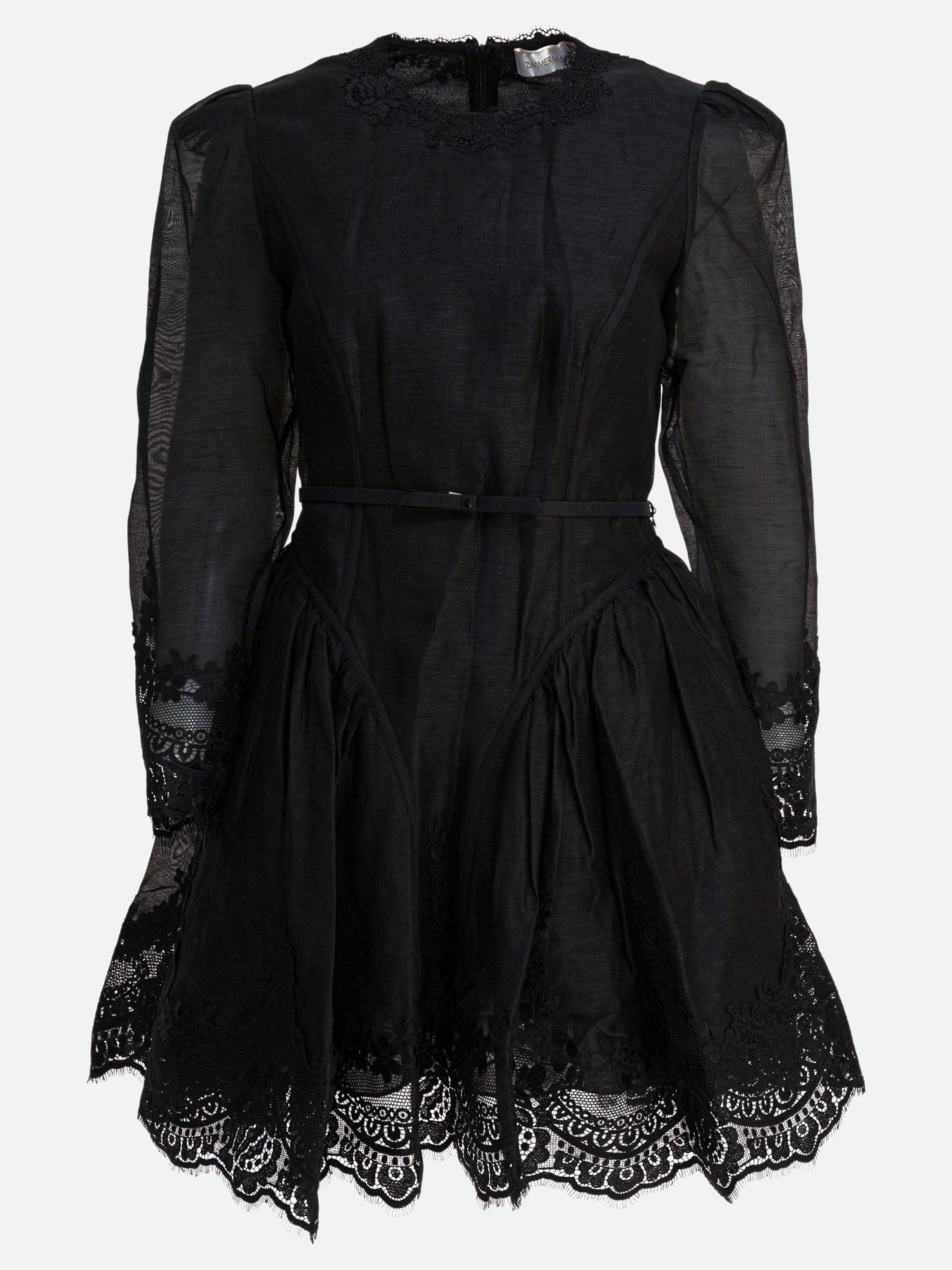 Mini dresses Solid colour  Black - Zimmermann Women | PDP | VIETTI Online Store | thumbnail