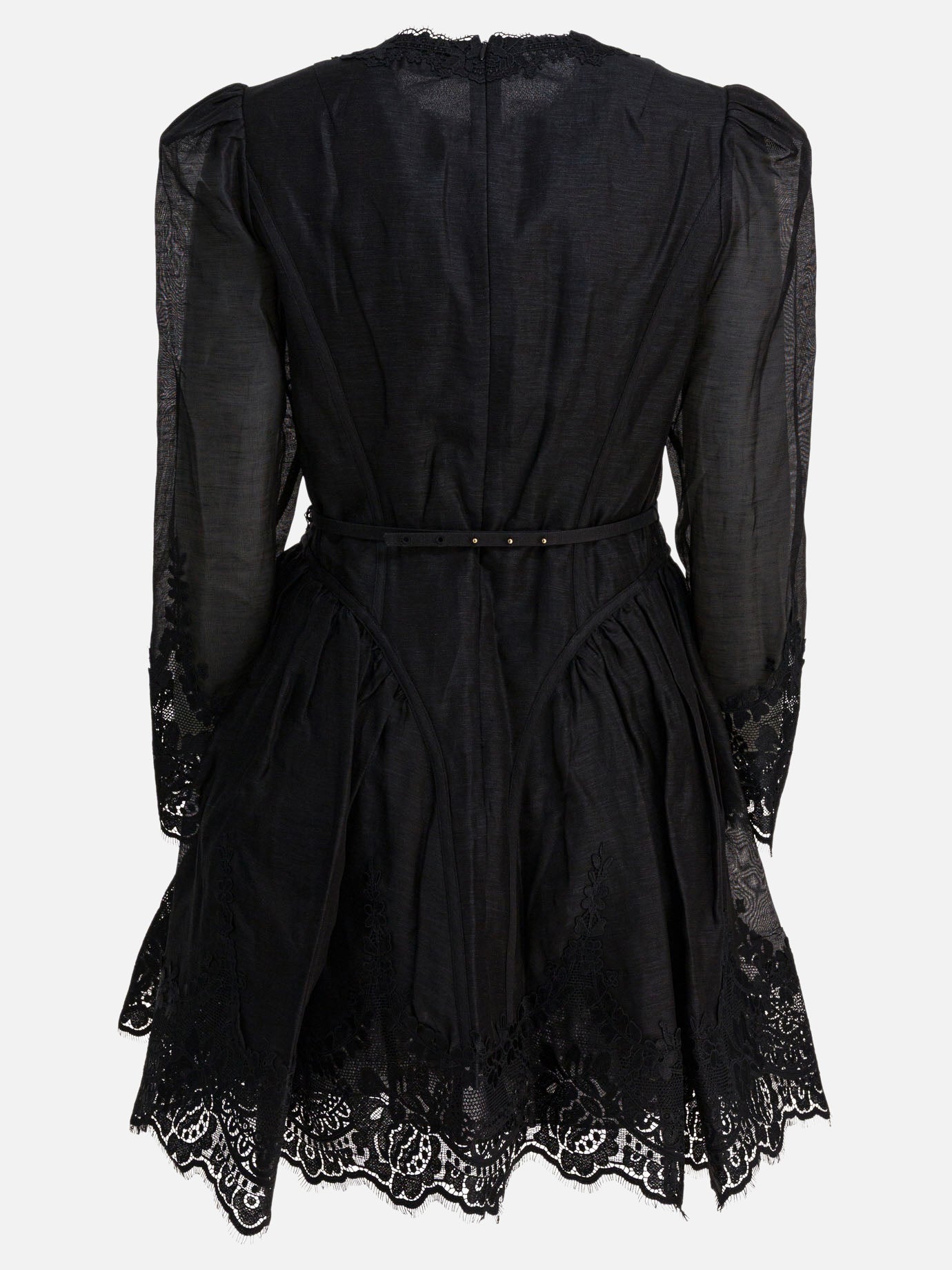 Mini dresses Solid colour  Black - Zimmermann Women | PDP | VIETTI Online Store | thumbnail_2